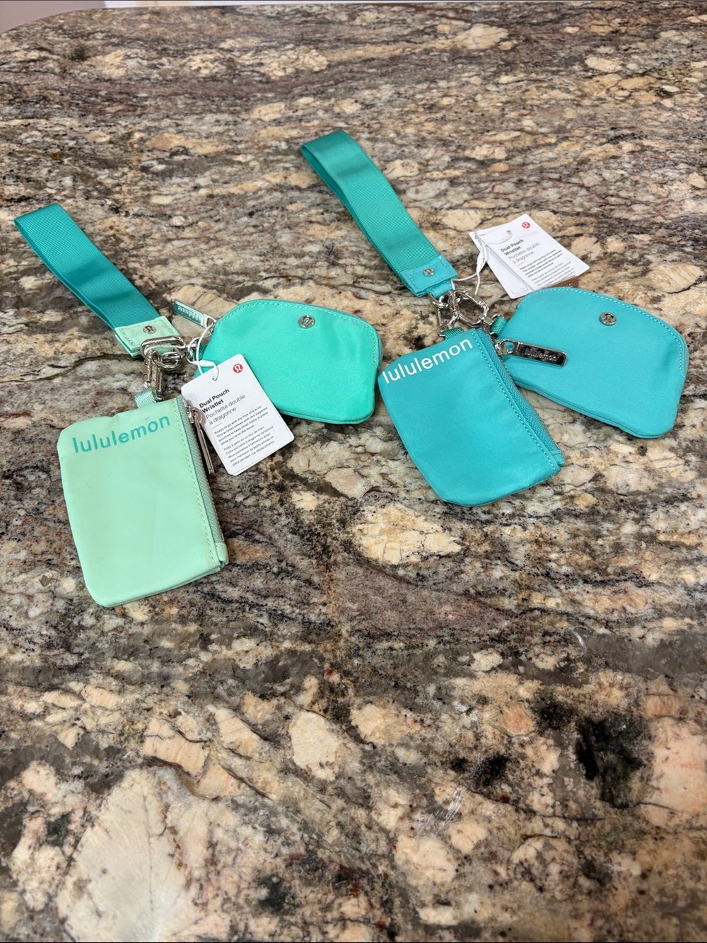 NWT Lululemon Set of 2 Dual Pouch Wristlets